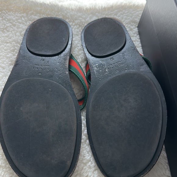 Gucci Men’s Thong Web Sandals. Size 10 men - Picture 5 of 7